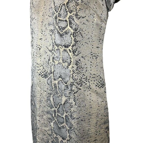 Sancturary Clothing Womens Snakeskin Reptile Metallic Mini Cocktail Dress sz M - Picture 9 of 16